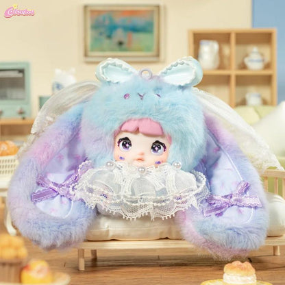 CALEMBOU Nommi Sweet Bunny Series Plush Blind Box, Kawaii Handbag Keychain Stuffed Blind Box, Cute Surprise Toy Mystery Vinyl Plush Soft Toys Collectible for Birthday Gift