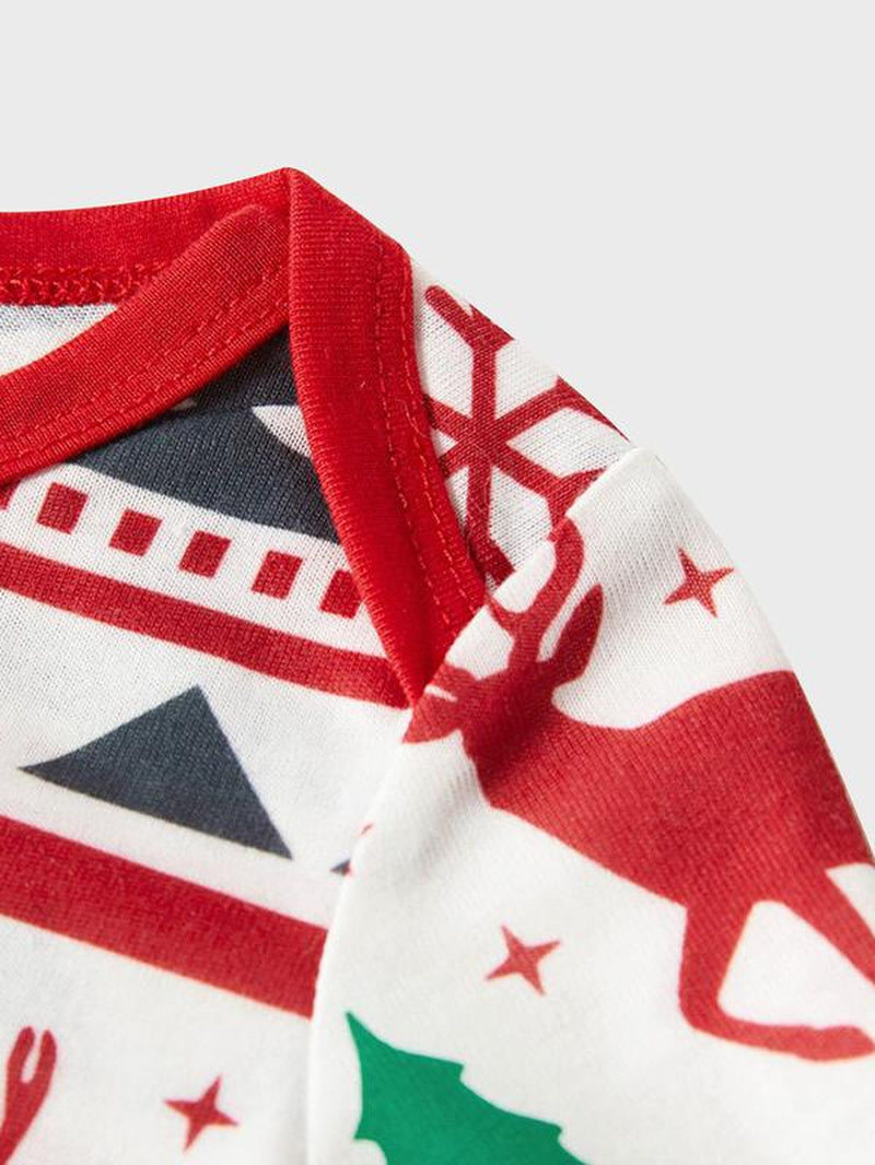 Patpat Christmas Pajamas Soft & Stretchy Fair Isle Reindeer Family Christmas Pajamas Matching Sets Christmas Tree Patterned Sleepwear Soft and Fun Xmas PJS for Women Men Couples Adult Kids Dogs,Cute Pajama,Cozy Pajamas Spingtok