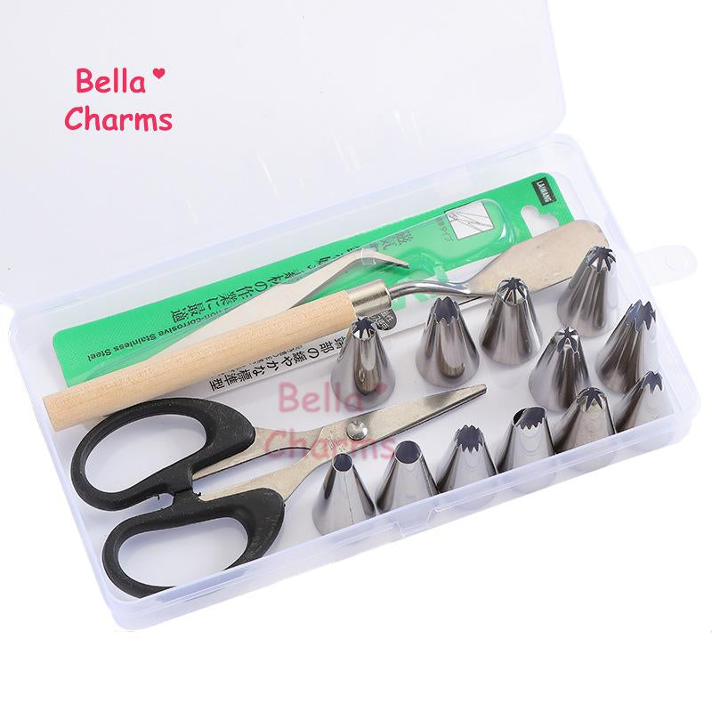 DIY Cream Glue Phone Case Decoration Tool Kit – Includes Precision Tweezers, Scraper, and Stainless Steel Piping Tips, Complete Set of Handmade Craft Tools and Accessories for Decorating Phone Cases, Resin Crafts, and Other Creative Project