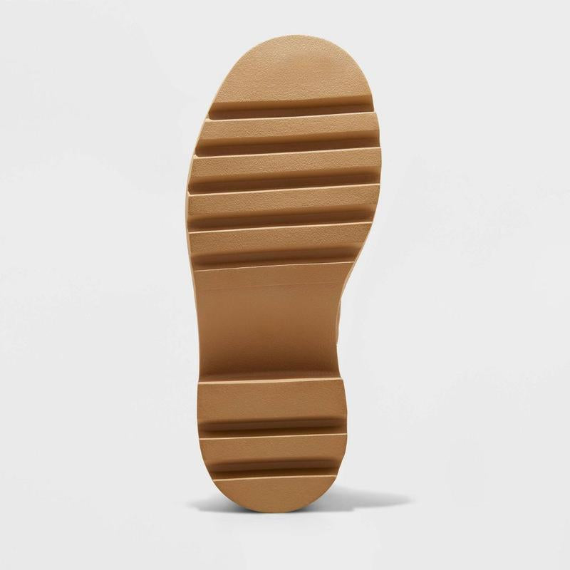 Universal Thread Women'S Chunky Heel Ankle Sock Boots Memory Foam