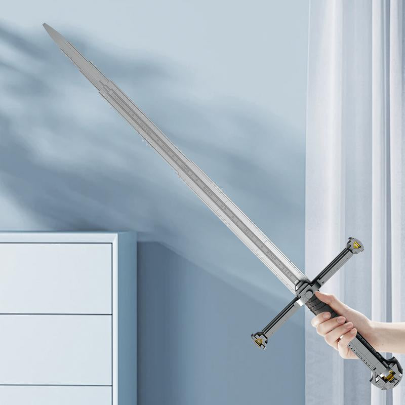 BUILDIFY Narthil 99024 Sword Building Set Collectible Anime Style Cosplay Toy 521 Pieces for Adults Boys Girls 14+ Home Office Decor Ideal Gift - Display