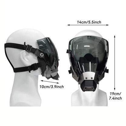 Full Face Mask, Double Sided Breathable Tactical Mask, Party Cosplay Mask, Festival & Party Supplies