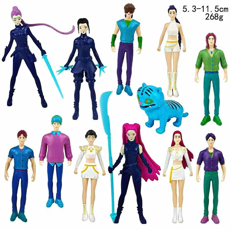 12-Piece Figurine Set (Bagged) – Anime Model Toy Decorations, Perfect for Home Collections and Office Desk Display. These Unique Small Model Toys (5.3–11.5 Cm) Are Artistic Collectibles and Make an Excellent Gift for Christmas and New Year.