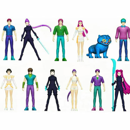12-Piece Figurine Set (Bagged) – Anime Model Toy Decorations, Perfect for Home Collections and Office Desk Display. These Unique Small Model Toys (5.3–11.5 Cm) Are Artistic Collectibles and Make an Excellent Gift for Christmas and New Year.