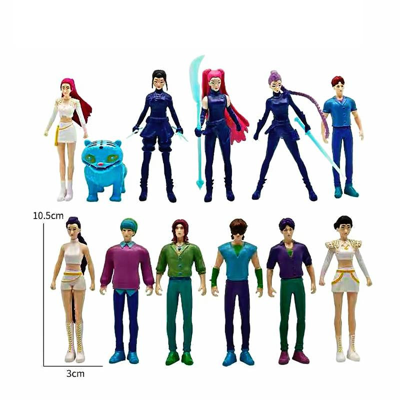 12-Piece Figurine Set (Bagged) – Anime Model Toy Decorations, Perfect for Home Collections and Office Desk Display. These Unique Small Model Toys (5.3–11.5 Cm) Are Artistic Collectibles and Make an Excellent Gift for Christmas and New Year.