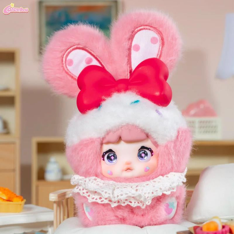CALEMBOU Nommi Sweet Bunny Series Plush Blind Box, Kawaii Handbag Keychain Stuffed Blind Box, Cute Surprise Toy Mystery Vinyl Plush Soft Toys Collectible for Birthday Gift