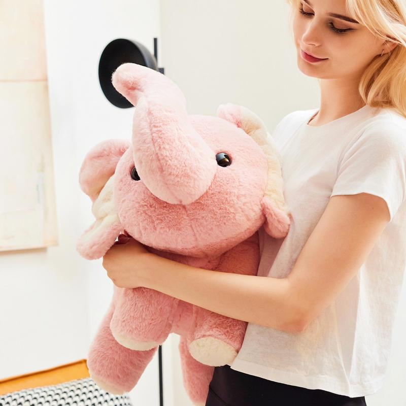 Uoozii 20-24" | 4-5 Pounds Highland Cow Capybara Cat Dog Dinosaur Sloth Elephant Axolotl Bear Weighted Stuffed Animals with Unscented Microwavable Heating Pad, Coolable Heatable Weighted Plush Warm Gift for Stress & Period Pain Relief