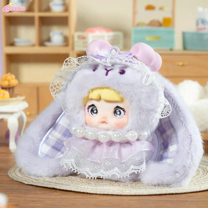 CALEMBOU Nommi Sweet Bunny Series Plush Blind Box, Kawaii Handbag Keychain Stuffed Blind Box, Cute Surprise Toy Mystery Vinyl Plush Soft Toys Collectible for Birthday Gift