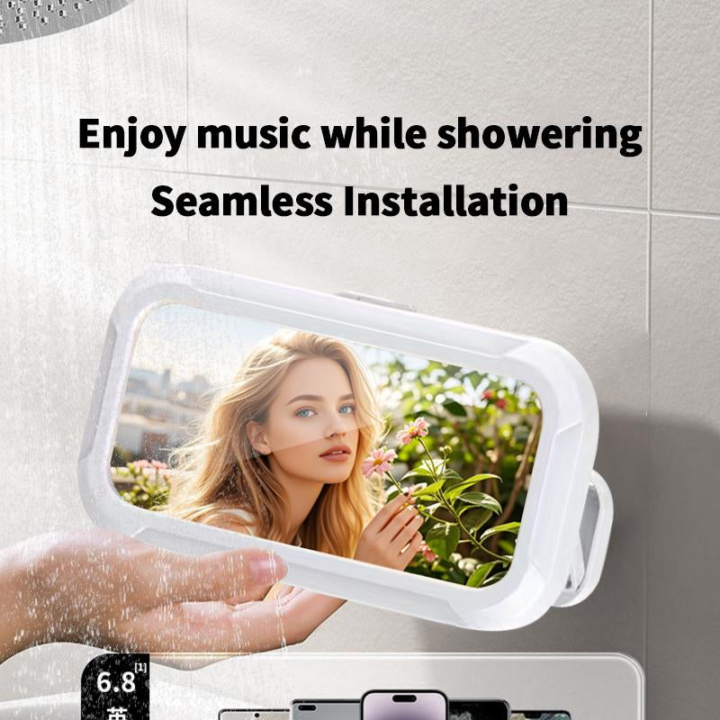 360° Rotating Shower Phone Holder – Wall-Mounted, Fits 4"–7" Phones, Waterproof & Secure Stand Stick Phone Holder Magnetic Phone Holder Phone Sticky Grip