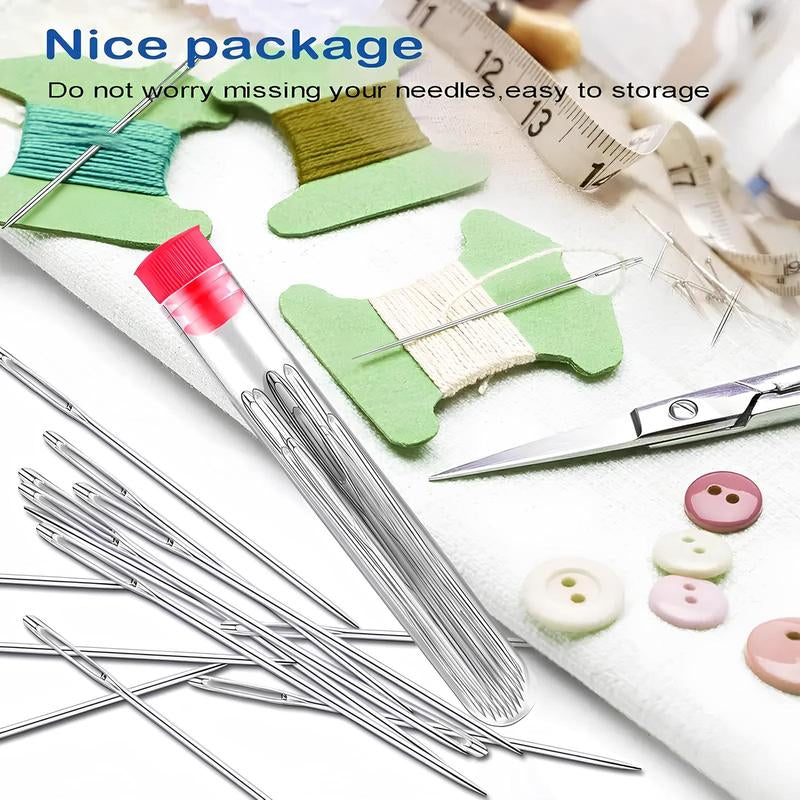 Oceantree Sewing Needles Kit 36Pcs/34Pcs Needle and Thread Kit with Upholstery Thread Needles Sewing Awl Seam Ripper for Car Seats Carpets Shoes Backpacks DIY Crafting