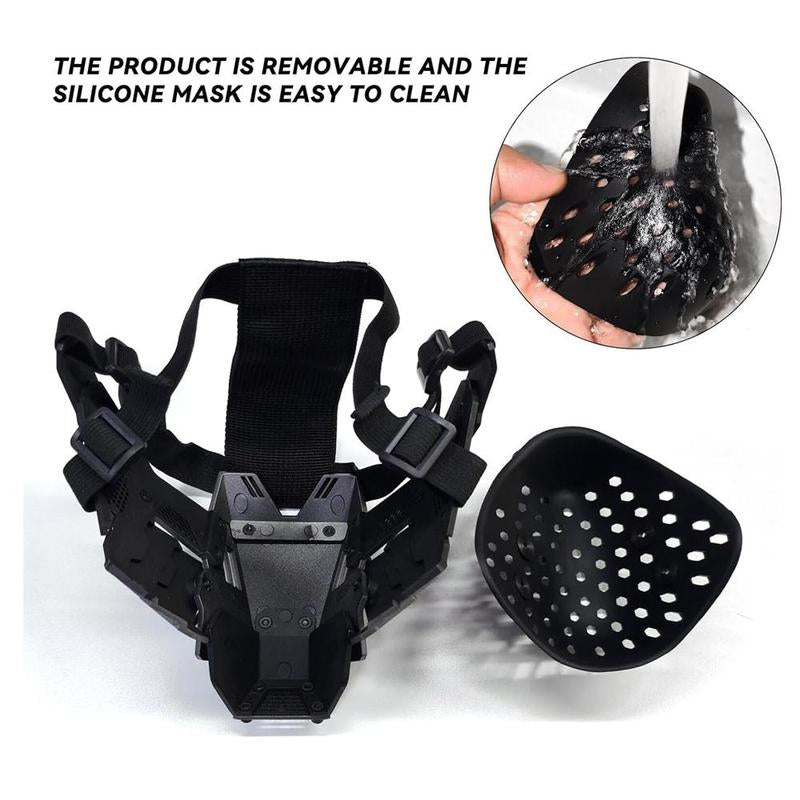 Full Face Mask, Double Sided Breathable Tactical Mask, Party Cosplay Mask, Festival & Party Supplies