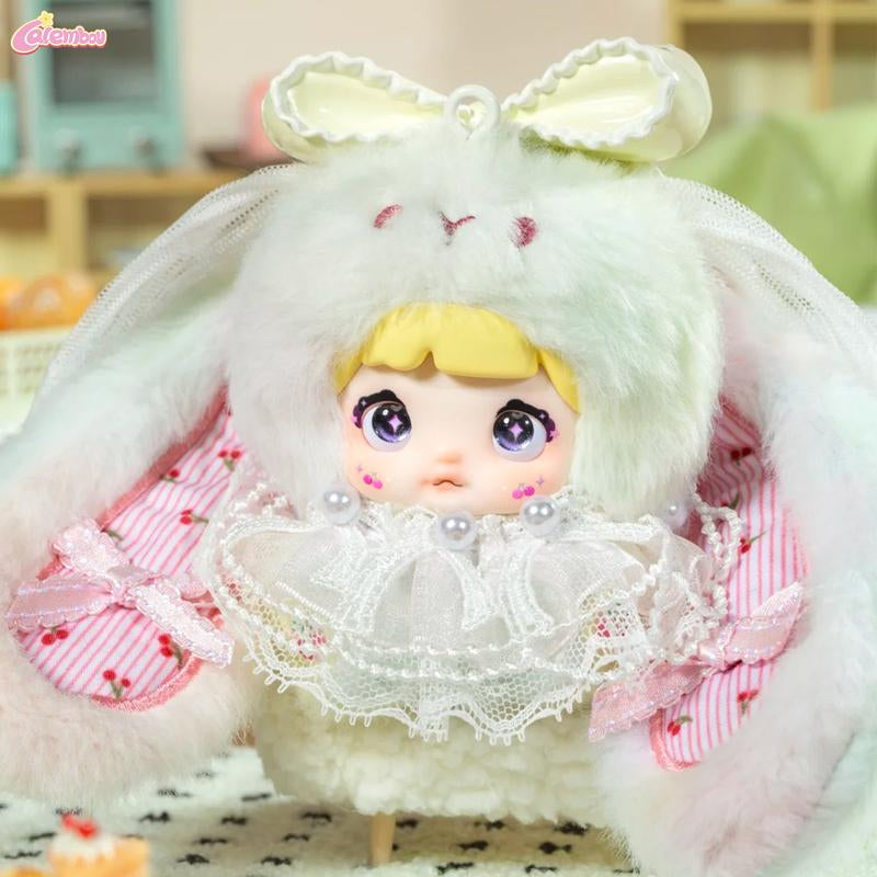 CALEMBOU Nommi Sweet Bunny Series Plush Blind Box, Kawaii Handbag Keychain Stuffed Blind Box, Cute Surprise Toy Mystery Vinyl Plush Soft Toys Collectible for Birthday Gift